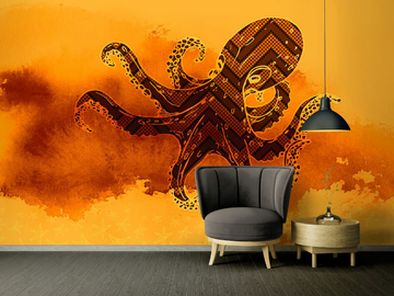 OCTOPUS GRAPHIC - Washable nonwoven wallpaper by Architects Paper - view 3